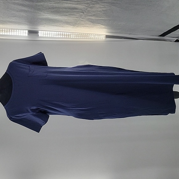 Navy Blue T-Shirt Dress With Pockets NWT - Picture 15 of 16